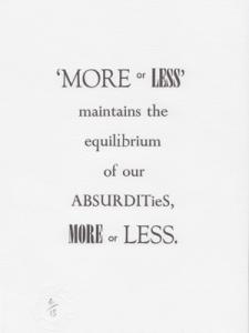 More or Less (2014)