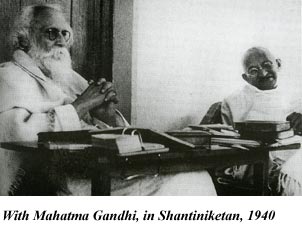 Tagore with Mahatma Gandhi