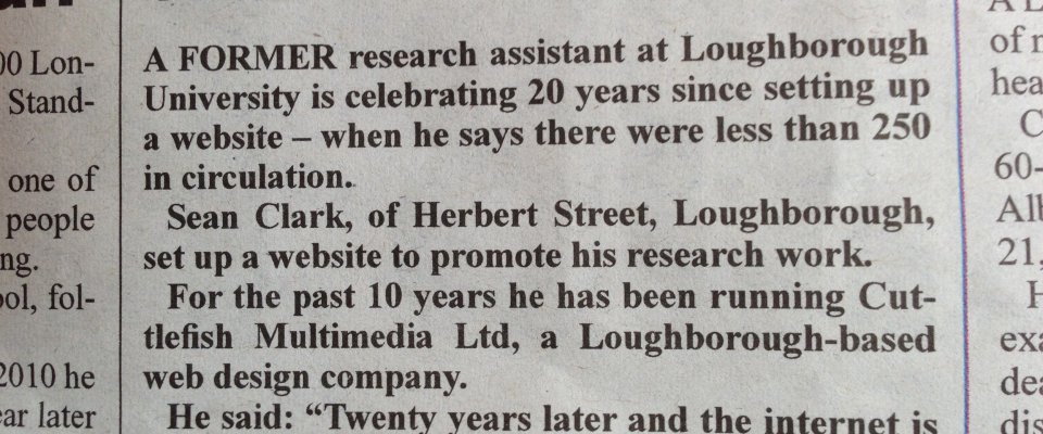 20 Years On The Web